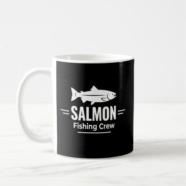 Salmon Fishing Crew River Hunter Coffee Mug (Left)