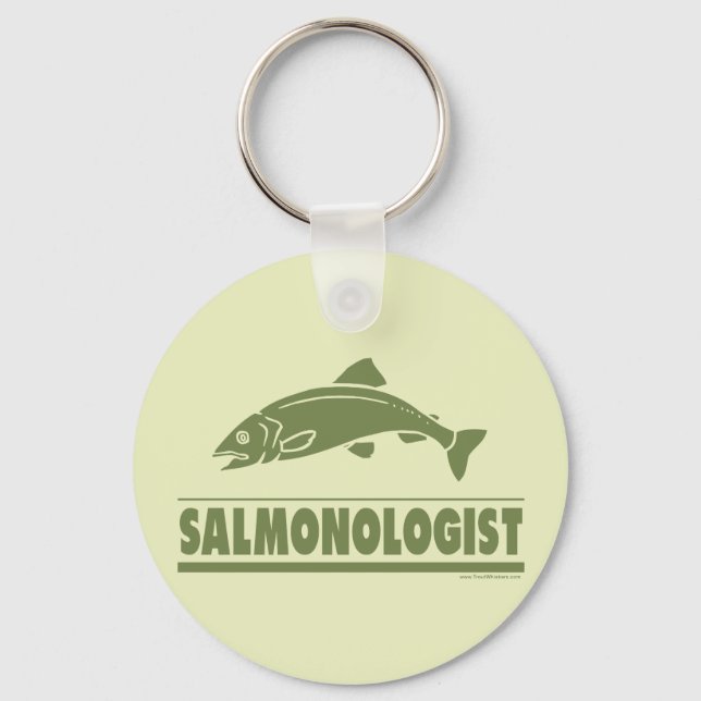 Salmon Fishing Key Ring (Front)
