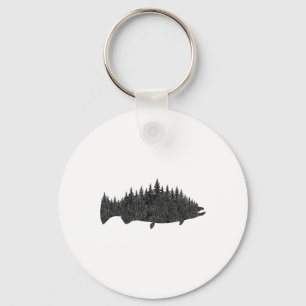 Salmon Fishing - King Salmon Fisherman Gift Key Ring