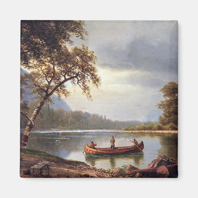 Salmon Fishing on the Cascapediac Albert Bierstadt Magnet (Front)
