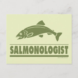 Salmon Fishing Postcard