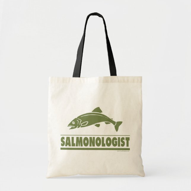 Salmon Fishing Tote Bag (Front)