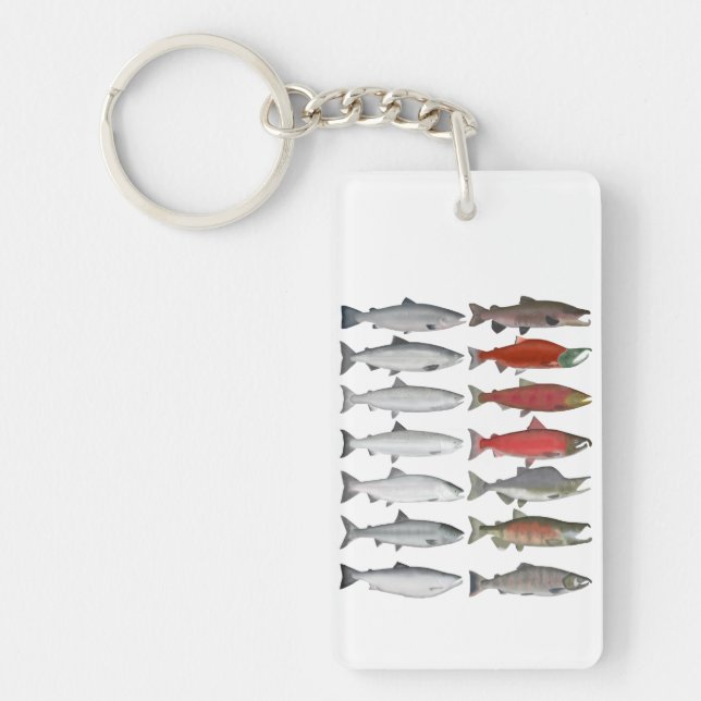 Salmon Group Key Ring (Front)