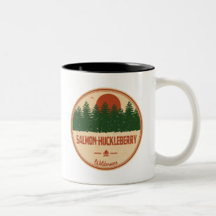 Salmon-Huckleberry Wilderness Two-Tone Coffee Mug