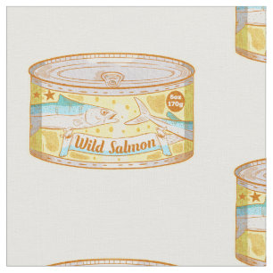Salmon in a can fabric
