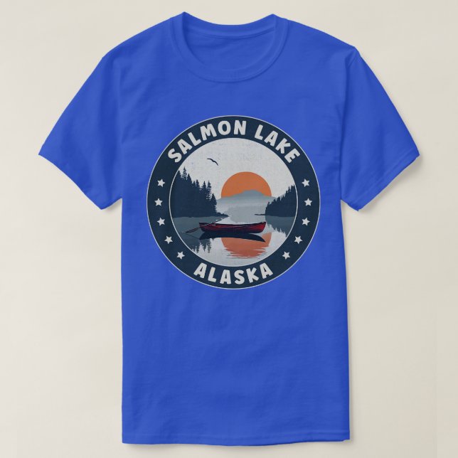 Salmon Lake Alaska Sunset TShirt (Design Front)