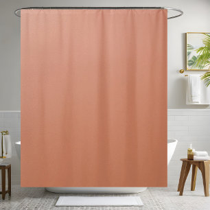 Salmon Leather Shower Curtain