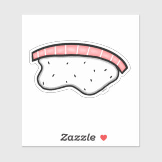 Salmon Nigiri Sushi Custom Cut Vinyl Sticker