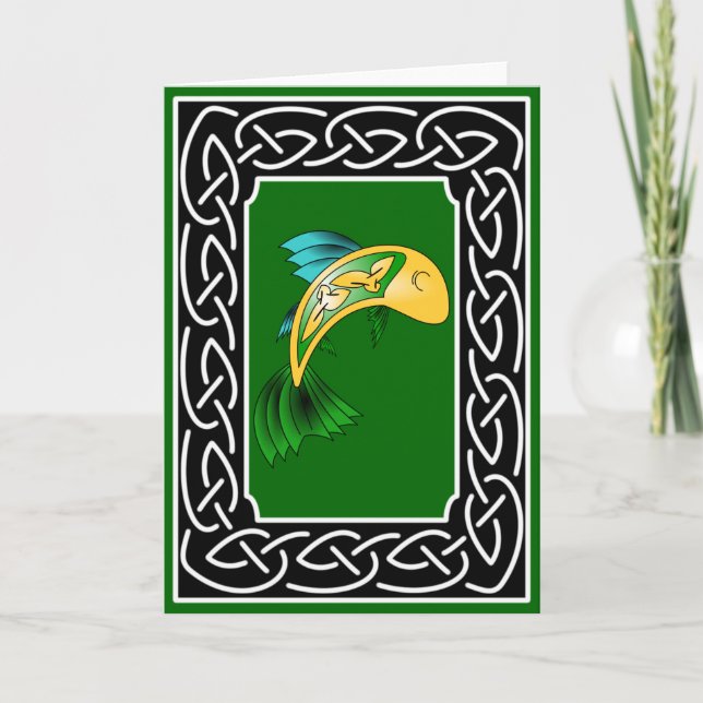 Salmon of Knowledge - Greeting Card (Front)
