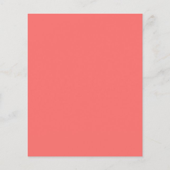 Salmon Pink Flyer (Back)