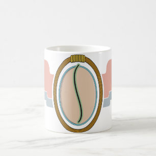 Salmon Pink Flying Zombie Virus Coffee Mug