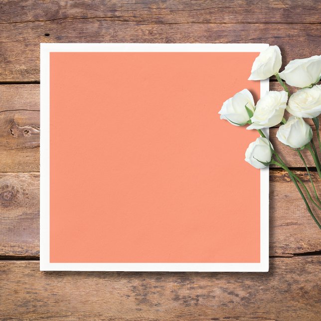 Salmon Pink Solid Colour | Trendy Colour Napkin (Creator Uploaded)