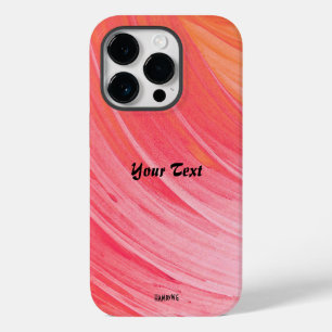 Salmon Pink Swirl Cell Phone Case HAmbyWG