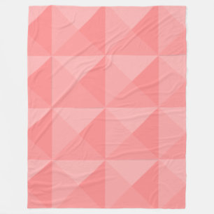 Salmon Pyramids Fleece Blanket