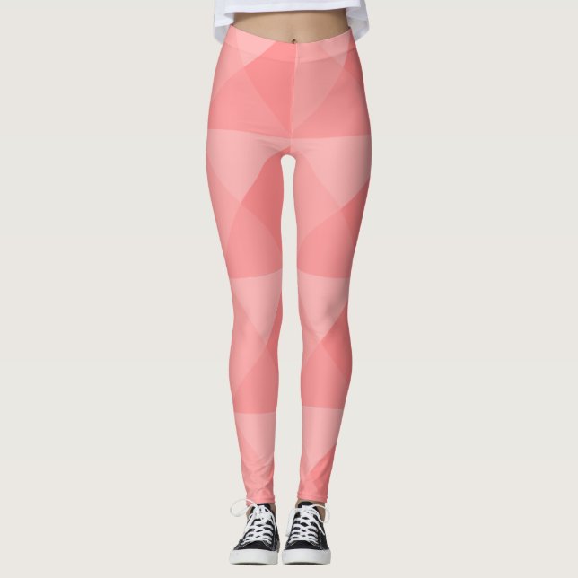 Salmon Pyramids  Leggings (Front)