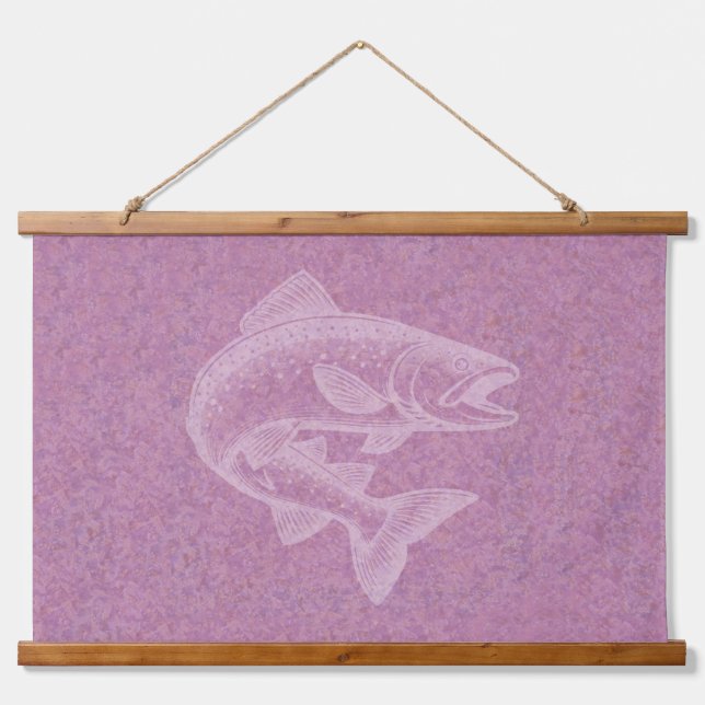 Salmon Rising Hanging Tapestry (Front)