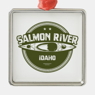 Salmon River Idaho Metal Ornament