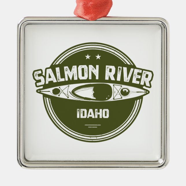 Salmon River Idaho Metal Ornament (Front)