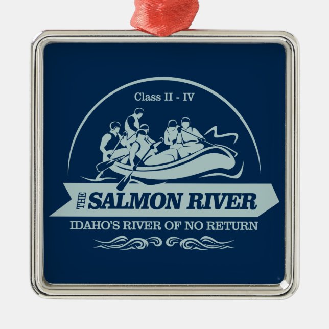 Salmon River (rafting2) Metal Ornament (Front)
