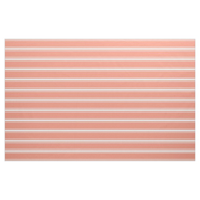 Salmon Stripes custom fabric (Yard)