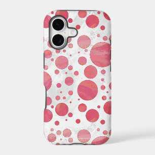 Salmon Swirl Dot Pattern