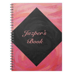 Salmon Swirl Monogram Notebook