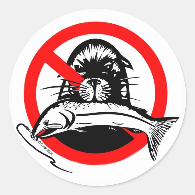 Salmon Thief Sticker (Front)