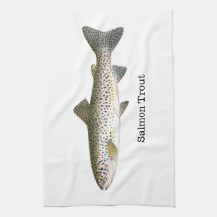 Salmon Trout Fish Tea Towel