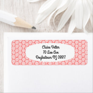Salmon Waves  Return Address Label