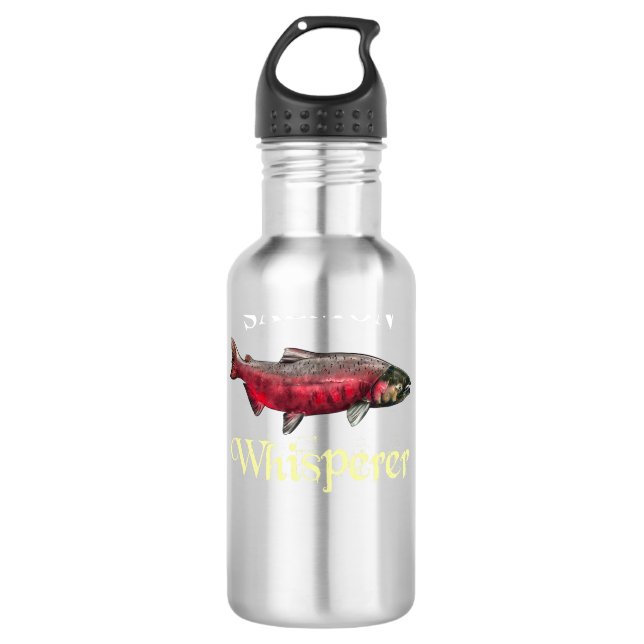 Salmon Whisperer Dark 710 Ml Water Bottle (Front)