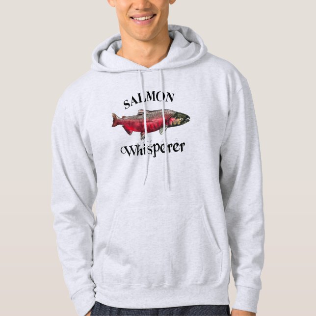 Salmon Whisperer Light Hoodie (Front)