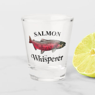 Salmon Whisperer Light Shot Glass