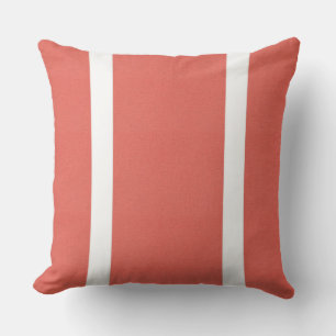 Salmon With White Stripes Cushion