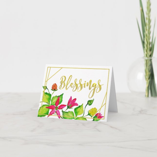 Salmonberry Blessings Card (Front)