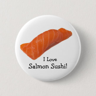 salmonsushi, I Love , Salmon Sushi! 6 Cm Round Badge