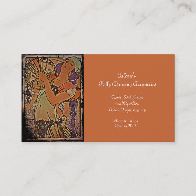 Salome 1897 business card (Front)