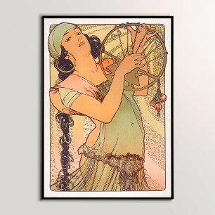 Salomé (1897) by Alphonse Mucha Through a Wall Art