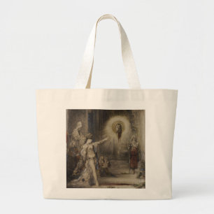 Salome and the Apparition by Gustave Moreau Large Tote Bag