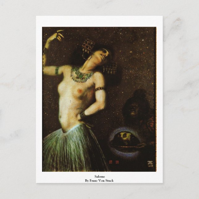 Salome By Franz Von Stuck Postcard (Front)