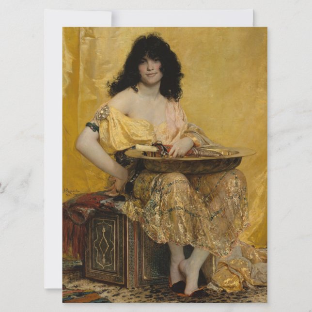 Salomé (Female Portrait) (by Henri Regnault) Card (Front)