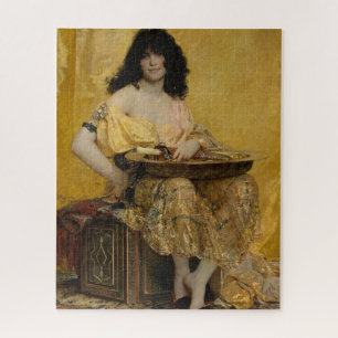 Salomé (Female Portrait) (by Henri Regnault) Jigsaw Puzzle