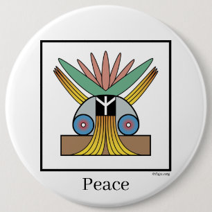 Salome Peace 6 Cm Round Badge