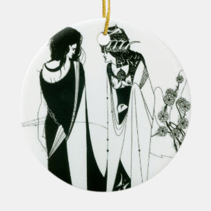 Salome with her mother, Herodias, 1894 (litho) (b/ Ceramic Ornament
