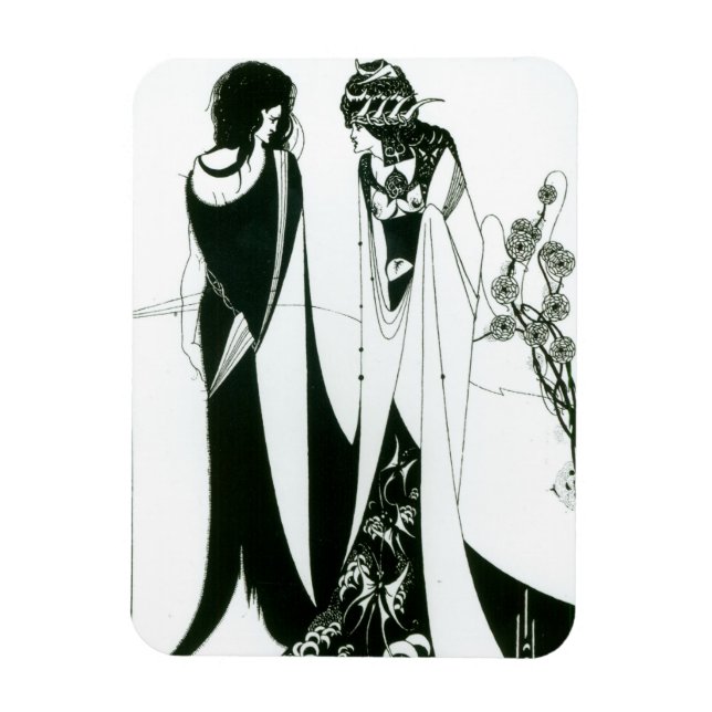 Salome with her mother, Herodias, 1894 (litho) (b/ Magnet (Vertical)