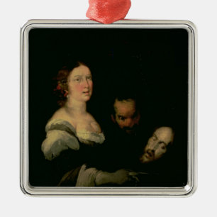 Salome with the head of St. John the Baptist Metal Ornament