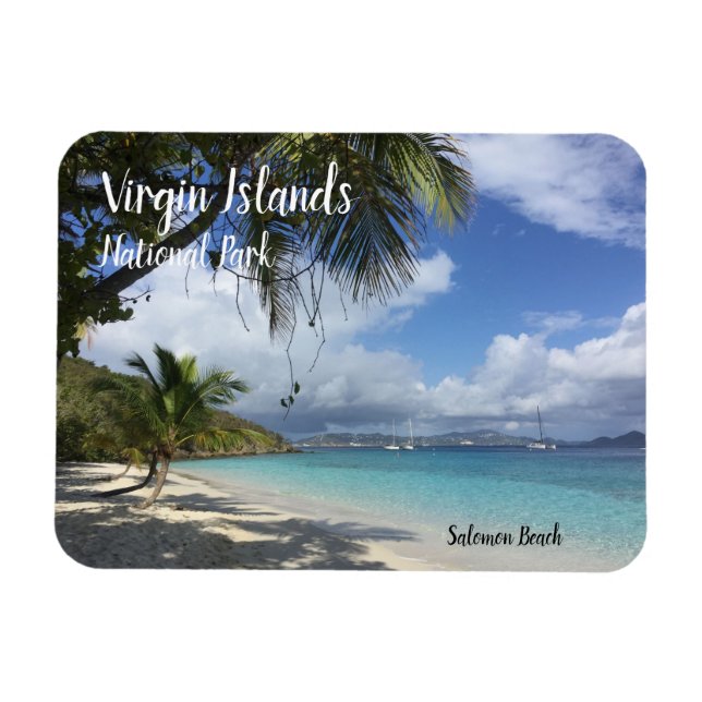 Salomon Beach, St. Thomas Island, Virgin Islands Magnet (Horizontal)