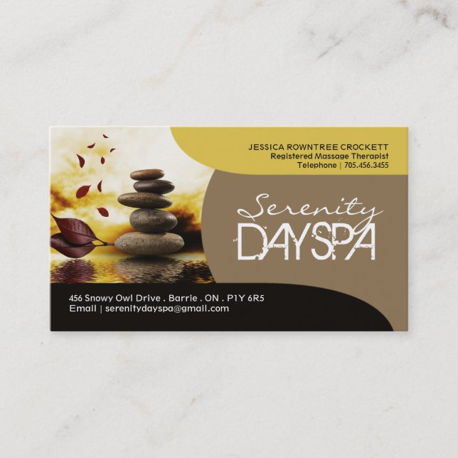 Salon and Spa Business Card (Front)