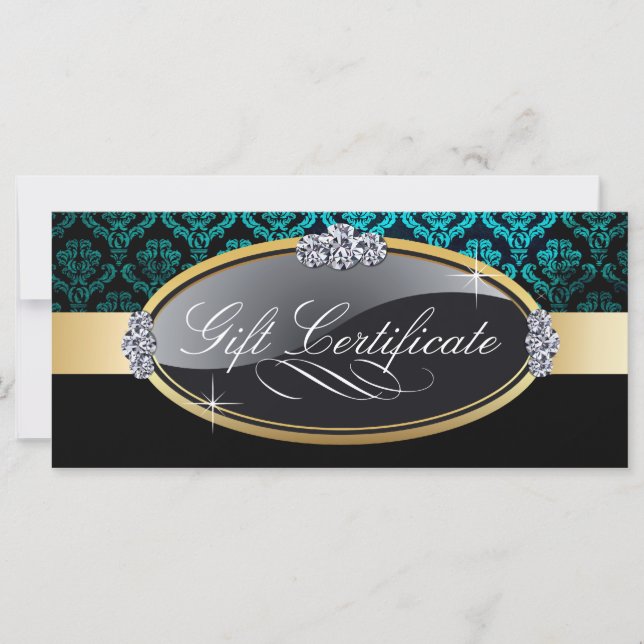 SALON AND SPA GIFT CERTIFICATE (Front)