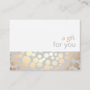 Salon and Spa Gold and Grey Gift Certificate
