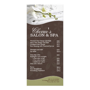 Salon and Spa Rack Card